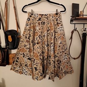 Unique Vintage Halloween Swing Skirt